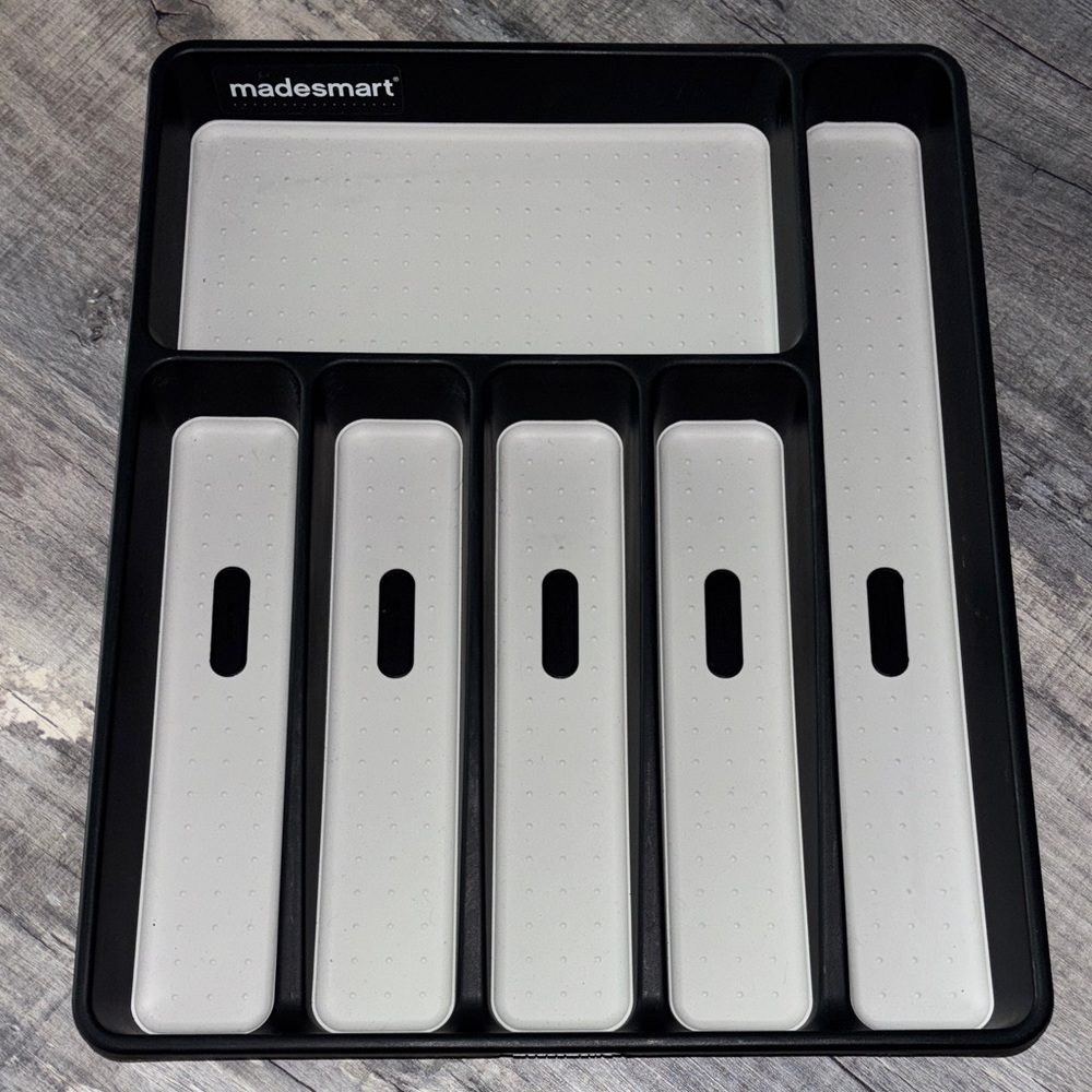 Madesmart Black and Gray Drawer Organizer